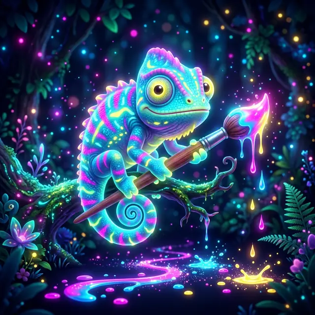 Croma the Chameleon Mascot